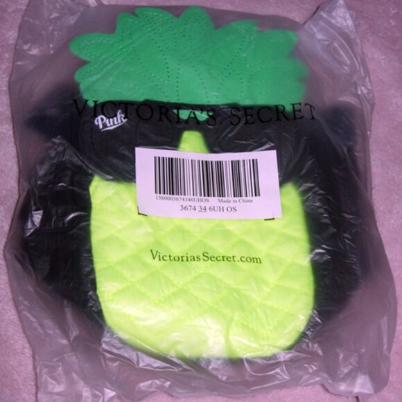 VS PINK Cute Pineapple w/sunglasses insulated cooler  backpack bag NWT - Picture 6 of 7